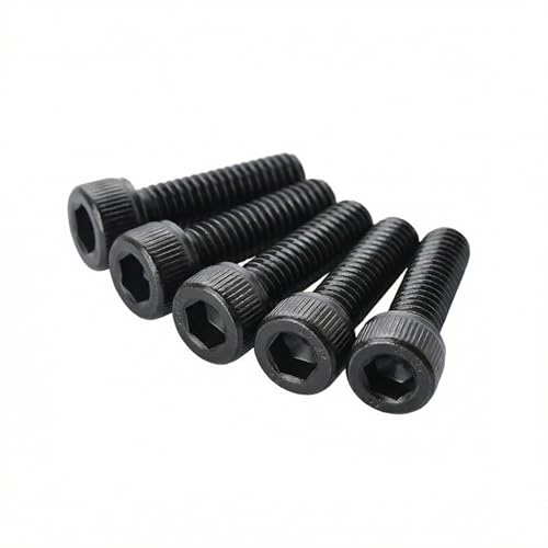 M2 x 4mm(50 Pack) Hex Socket Head Cap Screws Bolts, Black Oxide 304 Stainless Steel 18-8, Hex Drive, Bright Finish Fully Machine Thread - size: M2 x 4mm