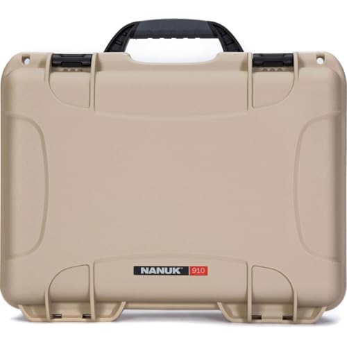 NANUK 910 Waterproof Hard Case with Foam Insert for DJI Mini SE Fly More Kit - Tan (910-MAVMSE0)