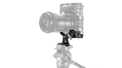 Tilta Adjustable Vertical Camera Support Bracket for Small Cameras | Arca Quick Release Plate | Universal 1/4"-20 Screw | Lightweight Aluminum Alloy | Horizontal & Vertical Configurations (Black)
