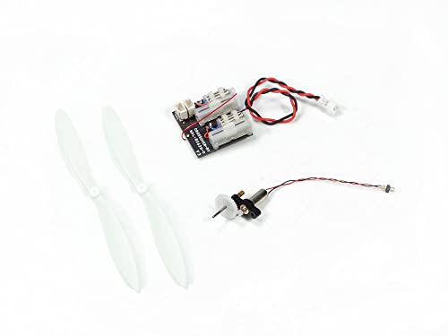 Micro Brushed Power System for RC Airplane – 4x12 Brushed Motor with 1S 5A ESC, 3” Micro Propeller & Receiver Options, Ultra Lightweight Indoor RC Plane DIY Kit (BLPS412-247) - color: BLPS412-247