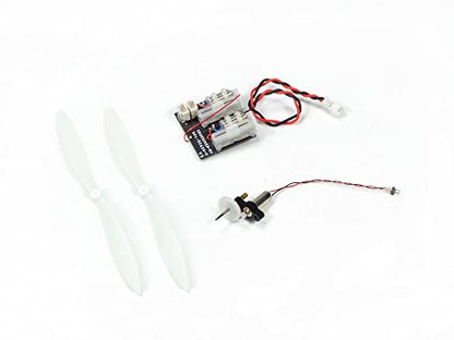Micro Brushed Power System for RC Airplane – 4x12 Brushed Motor with 1S 5A ESC, 3” Micro Propeller & Receiver Options, Ultra Lightweight Indoor RC Plane DIY Kit (BLPS412-247) - color: BLPS412-247