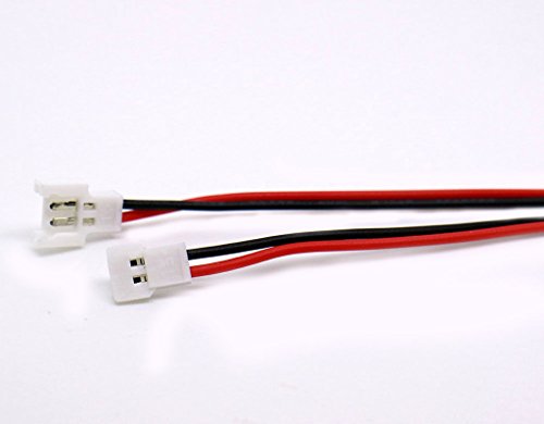 10 PCS JST-DS LOSI 2.0MM 2-Pin Connector Plug Male Female with Wire 100MM