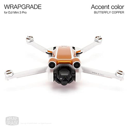 WRAPGRADE Skin Stickers Compatible with DJI Mini 3 Pro | Accent Color (Butterfly Copper) - color: Butterfly Copper