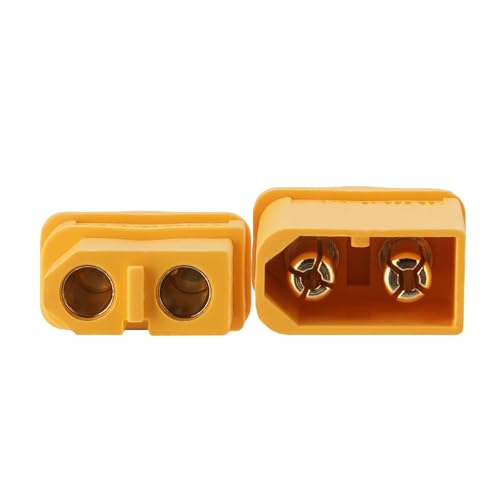 ELFCULB 10 Pairs Amass XT60H Connectors for FPV Drones and RC Models - color: 10 Pairs XT60H (Yellow)