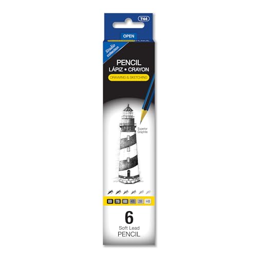 BAZIC PRODUCTS Drawing Sketching Pencils, 8B to HB Graphite, 144-Case - size: 144-Pack