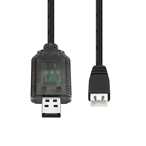 Charger Cable for Splatter Ball Gun, Gel Blaster, Axial SCX24 - 7.4V 2-Pack