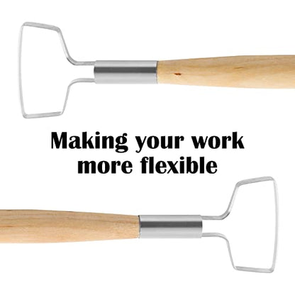 suiwotin Clay Carving Tools, Pottery Sculpting Tool for Modeling
