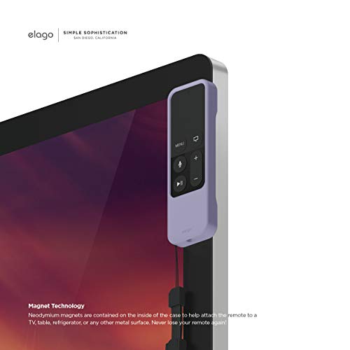 elago R1 Intelli Case for Apple TV 4K Siri Remote 1st Gen - color: Lavender Grey