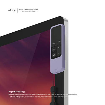 elago R1 Intelli Case for Apple TV 4K Siri Remote 1st Gen - color: Lavender Grey