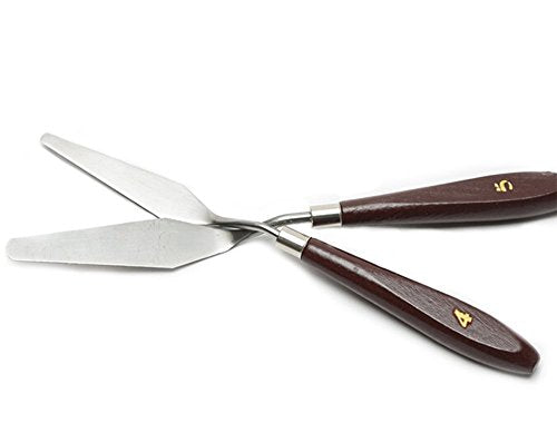 GBSTORE Spatula Palette Knife Painting Mixing Scraper,Set of Pack 5