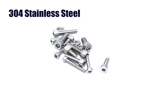 440pcs Hexagon Socket Set, 304 Stainless Steel, M3 M4 M5 Tapping Screw and Nut Sorting Kit with Cassette