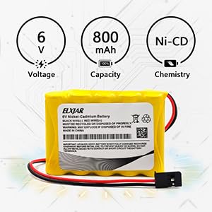 (4-Pack) 6V 800mAh Ni-Cd Receiver Battery for Hitec Futaba JR - color: (4-Pack) 6V 800mAh AA