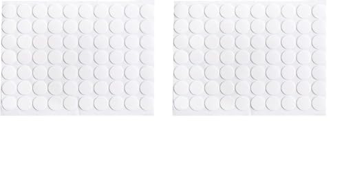 Teensery 210 Count Transparent Double-Sided Tape Stickers Round Acrylic No Traces Adhesive Sticker Creative Super Sticky Waterproof Small Stickers 2 cm/0.8 inch (Pack of 2) - size: 0.8 inch (Pack of 2)