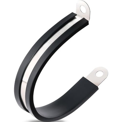 OURU 2 Inch Cable Clamps, Rubber Coated Insulated Clamps, 40pcs, 51mm - size: 40 PCS - 2 Inch