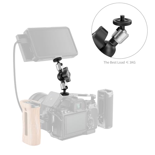 SMALLRIG 4.3" Mini Magic Arm, Compact Magic Arm for Monitors & LED Lights - style: 1-Pack (4.3“)