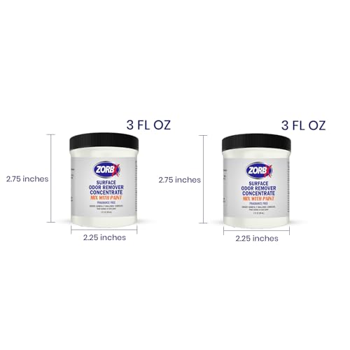 ZORBX 3 Oz Concentrate Surface Odor Remover Paint Additive (Pack of 2) - size: 2 Jars