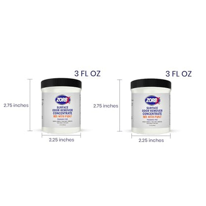 ZORBX 3 Oz Concentrate Surface Odor Remover Paint Additive (Pack of 2) - size: 2 Jars