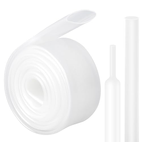 3/4 Inch Heat Shrink Tubing - 5 Ft 3:1Ratio Waterproof Heat Shrink Tubin - Adhesive Lined,Dual Wall Adhesive Shrinkable Wire Wrap Tube,Clear - color: Clear, size: 3/4"(19.1mm)-5Ft