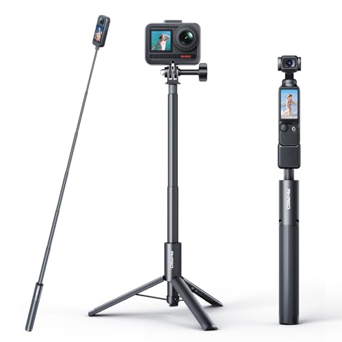 AKASO 47.2"/120cm Invisible Selfie Stick Tripod for 360 Action Camera