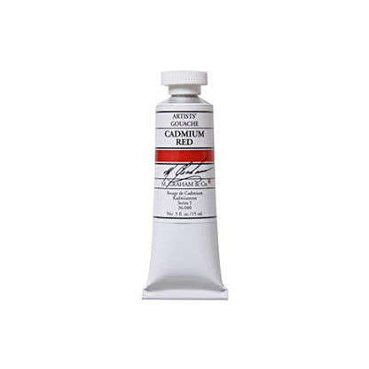 M. Graham 1/2-Ounce Tube Gouache Paint, Cadmium Red - color: Cadmium Red, size: 0.5 Fl Oz (Pack of 1)