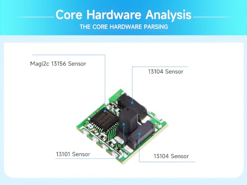 [Industrial-Grade Magnetometer Compensation Chip] RM3100 High-Accuracy Magnetometer Geomagnetism, Magnet Field Sensor, SPI Interface, High-Revolution Electronic Compass Module for Arduino