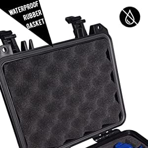 Flying Camel TSA Approved Hard Gun Camera Electronics Case with Foam, Water and Shock Proof