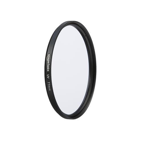 Amazon Basics UV Protection Camera Lens Filter, Scratch Resistant, Photography Filter, 77mm - size: 77 mm