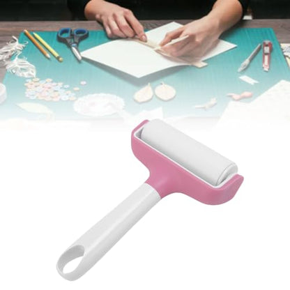 Pssopp Brayer Roller Printmaking Brayers Rubber Roller Brayer Rollers Hard Rubber,Rubber Roller Brayer for Printmaking Ink Wallpapers Stamping Gluing (Pink) - color: Pink