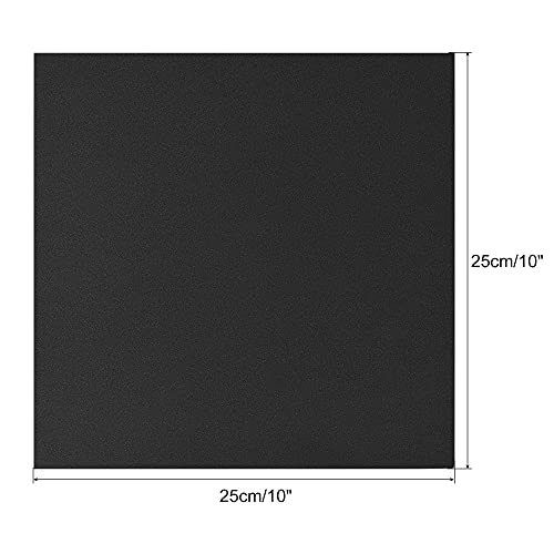 uxcell Black EVA Foam Sheets 10 x 10 Inch 7mm Thickness for Crafts DIY Projects, 4 Pcs