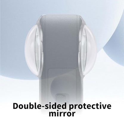 2pcs Lens Guards for DJI Osmo 360 Camera, Optical Tempered Glass Lens Protector Cover 9H Hardness High Transmittance for Camera Accessories