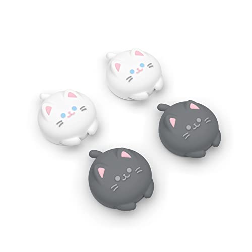 PlayVital Thumb Grip Caps for Steam Deck LCD, Silicone Thumbsticks Grips Joystick Caps for Steam Deck OLED - Cutie Kitty - color: Cutie Kitty