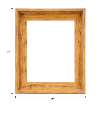 2 Pack 11x14 Canvas Floater Frame,0.9" Deep Canvas Frame,Walnut - color: Walnut Brown, size: 11"x14"