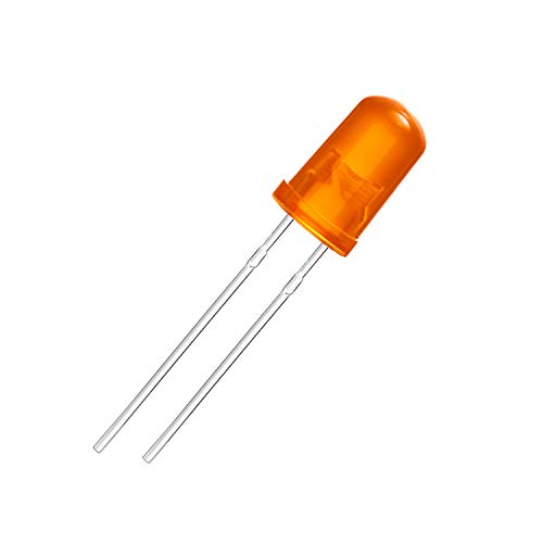 CHANZON 100 pcs 5mm Orange Diffused LED Diode Lights(DC 2V 20mA) - color: K) Orange-orange (100pcs)