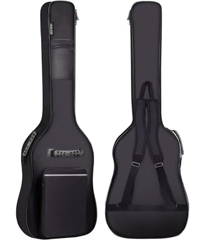 Bass Guitar Case 0.35" Thick Padding,600D Waterproof for Gigs Travel - size: Bass Bag