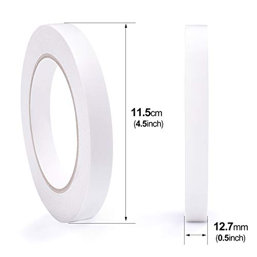 2 Rolls Double Sided Tape, 1/2 Inch x 90 Ft Two Sided Adhesive Tape - size: 1/2 inch (2 rolls)