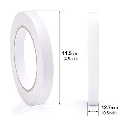 2 Rolls Double Sided Tape, 1/2 Inch x 90 Ft Two Sided Adhesive Tape - size: 1/2 inch (2 rolls)