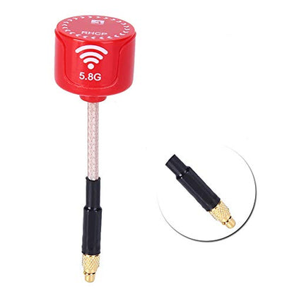 5.8Ghz 3dBi RHCP Antenna for FPV Racing Drone Red - size: MMCX Straight