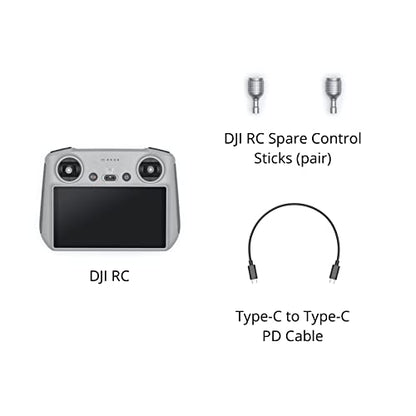 DJI RC - Remote Controller for DJI Mini 3 Pro Mavic 3 Classic Mavic 3 & Cine Air 2S (Renewed)