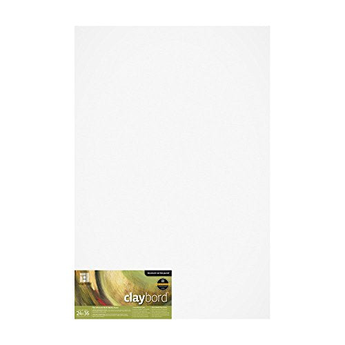 Ampersand Claybord | 24x36 | 1/8" Flat | Ink & Acrylic Painting Panel - color: 1/8" Flat Profile, size: 24" x 36"