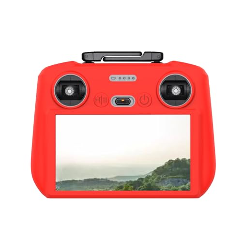 REFLEX CAMERA Red Silicone Cover for DJI RC 2 Remote Control - Shockproof Protective Case for DJI Mavic Air 3, Lightweight & Durable - color: Red