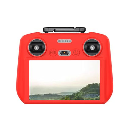 REFLEX CAMERA Red Silicone Cover for DJI RC 2 Remote Control - Shockproof Protective Case for DJI Mavic Air 3, Lightweight & Durable - color: Red