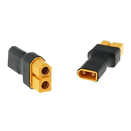 RLECS 2pcs XT-60 Female to XT-30 Male Wireless Connector for Drone FPV Wireless Connector
