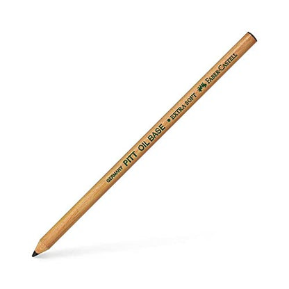 Faber-Castell PITT Monochrome Artists' Pencil, Black, Oil Base, No.1 Extra Soft