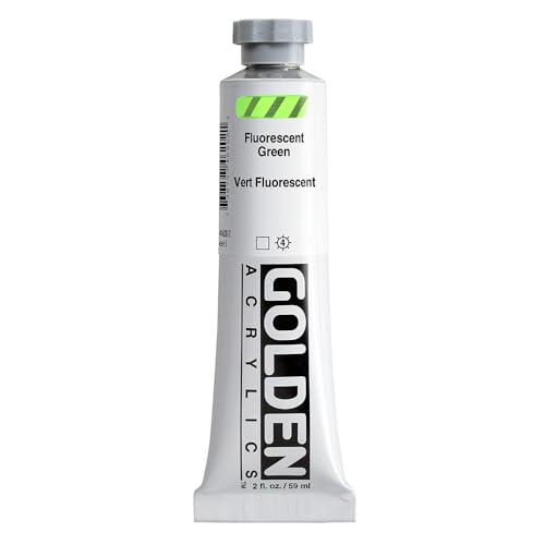GOLDEN Heavy Body Acrylics, Fluorescent Green, 2 fl. oz. Tube