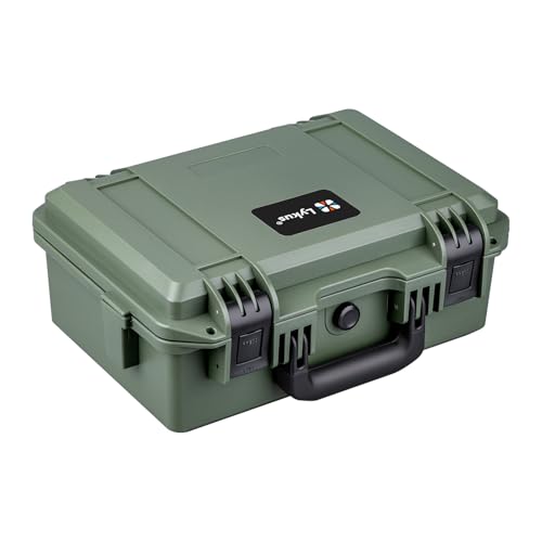 Lykus HC-3310 Waterproof Hard Case with Foam, Inner Size 11.73*7.17*4.53in - color: Green, size: HC-3310