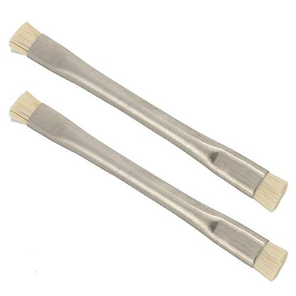 2Pcs Anti Static Brush, Long Handle Lab Cleaning Anti Static ESD Brush for Phone Keyboard Tablet PCB and BGA Repair Soldering
