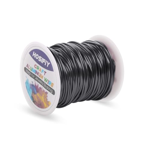 15 Gauge Aluminum Craft Wire for Jewelry Making-Black 100 feet - color: Black, size: 15Gauge 100FT