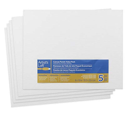 5 Count 8 x 10 Canvas Panels by Artist's Loft - size: 8" x 10"