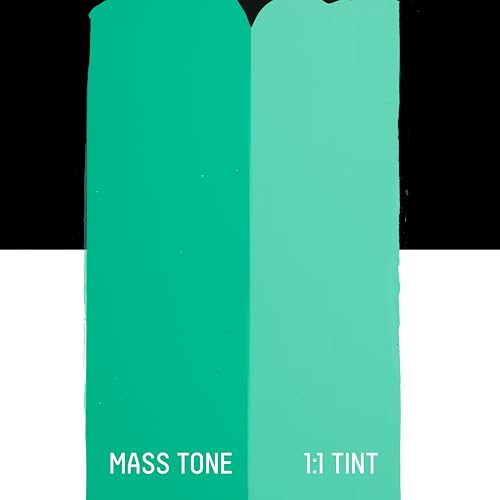 Liquitex BASICS Acrylic Paint, 13.5-oz Bottle, Bright Aqua Green - color: Bright Aqua Green, size: 13.5 Fl Oz (Pack of 1)