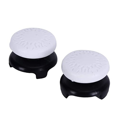 ASHATA 2Pcs Thumbstick Extender for 3D Texture Thumb Grip Stick Joystick Thumbstick for Controller (White) - color: white